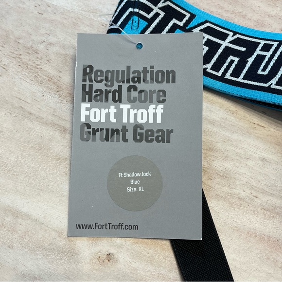 FORT TROFF Semi-Sheer Shadow Jock Jockstrap Underwear - Hypnotic Blue - Picture 3 of 6